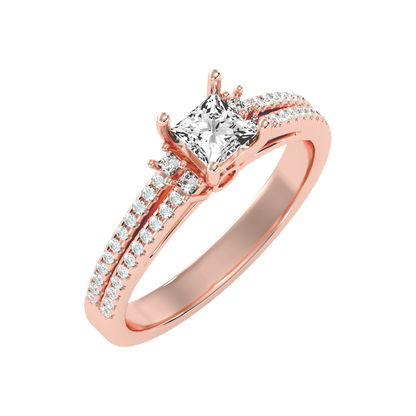 Bedazzled Solitaire Ring