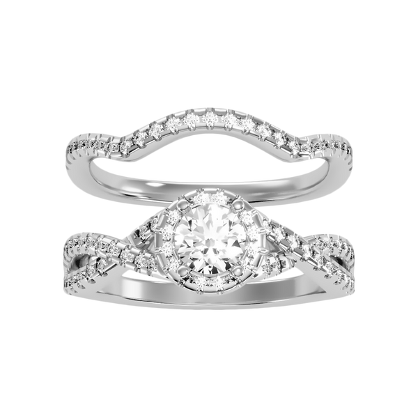 Cushy Bridal Ring Set-Color_White-Gold