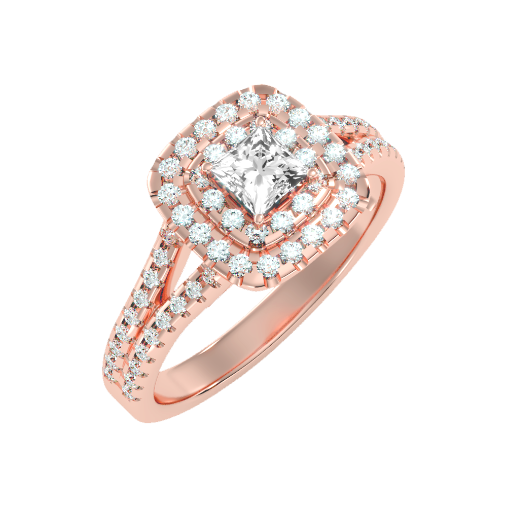 Mystic Halo Solitaire Ring-Color_Rose-Gold