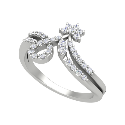 Arissa Diamond Ring-Color_White-Gold