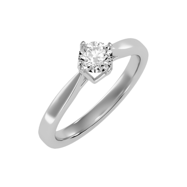Plethora Solitaire Ring-Color_White-Gold