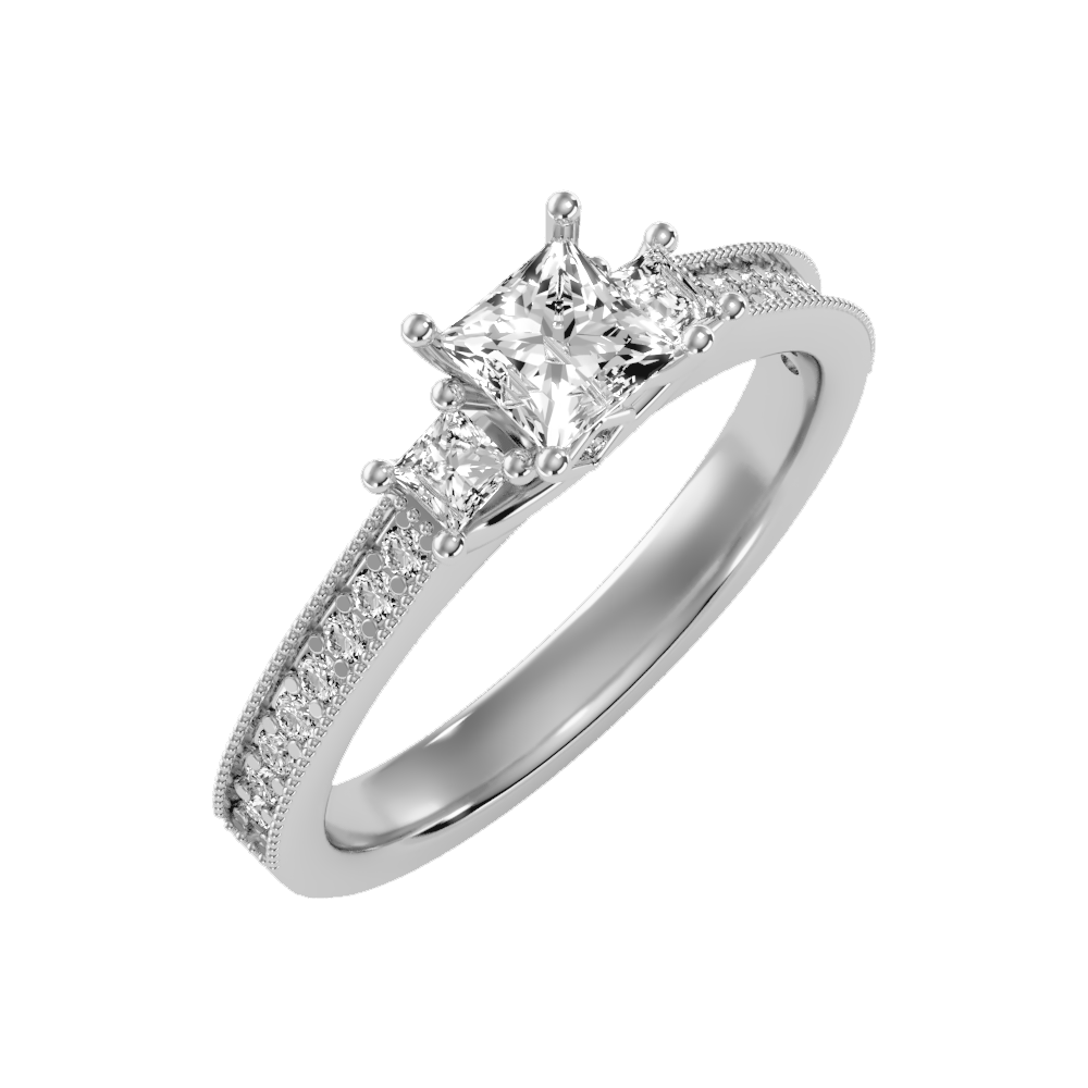 Charmed Solitaire Ring-Color_White-Gold