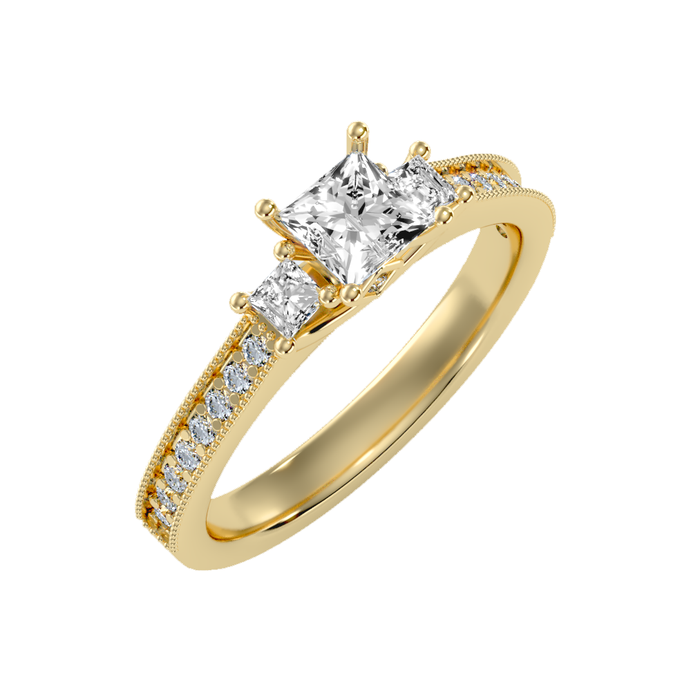 Charmed Solitaire Ring-Color_Yellow-Gold