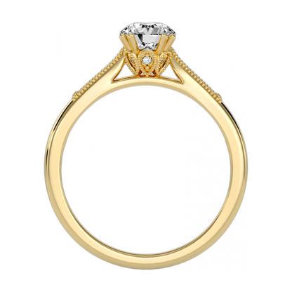 The Asombrosa Solitaire ring-Color_Yellow-Gold