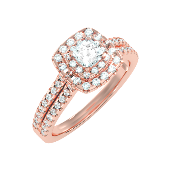 Misty Halo Solitaire Ring-Color_Rose-Gold