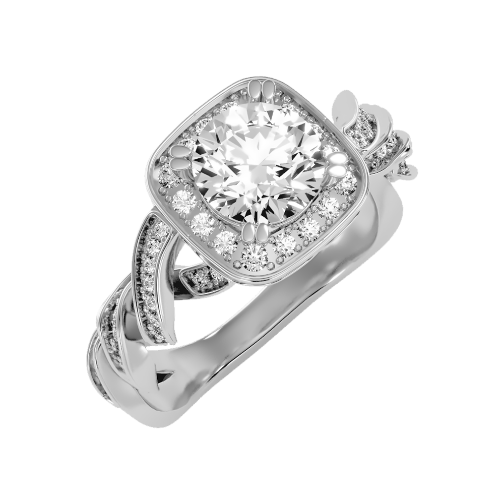 Discerning Solitaire Ring-Color_White-Gold