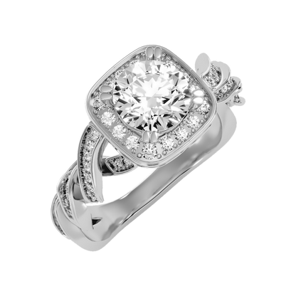 Discerning Solitaire Ring-Color_White-Gold