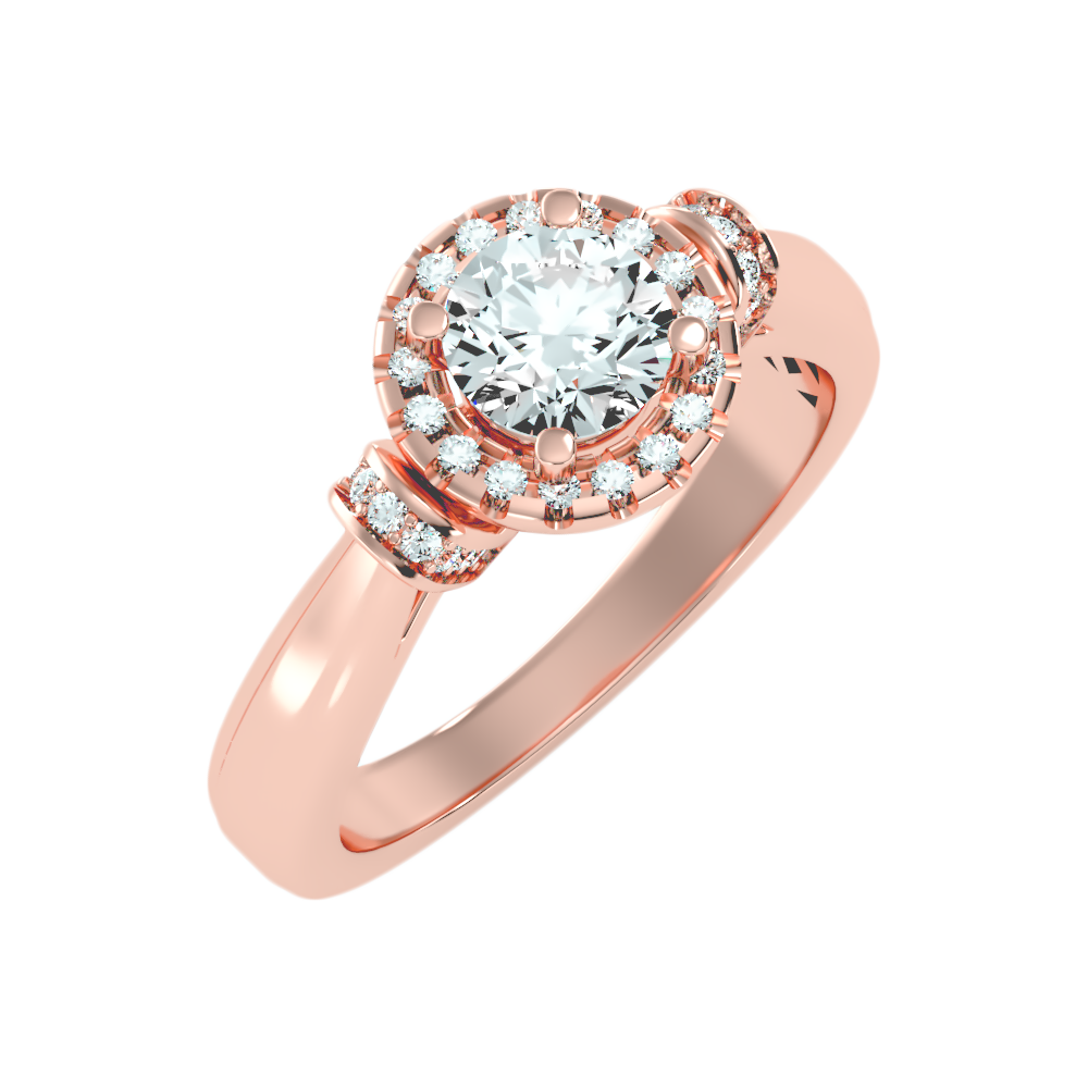 Shelly Halo Ring-Color_Rose-Gold