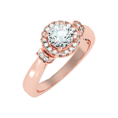 Shelly Halo Ring-Color_Rose-Gold