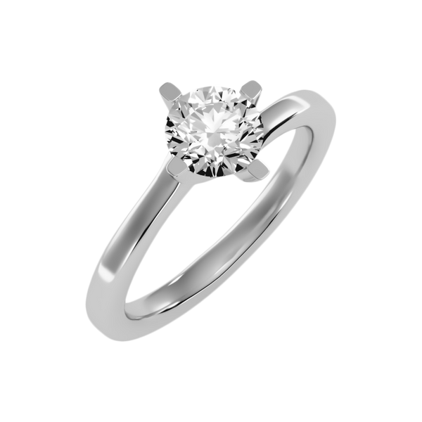 Lithe Solitaire Ring-Color_White-Gold