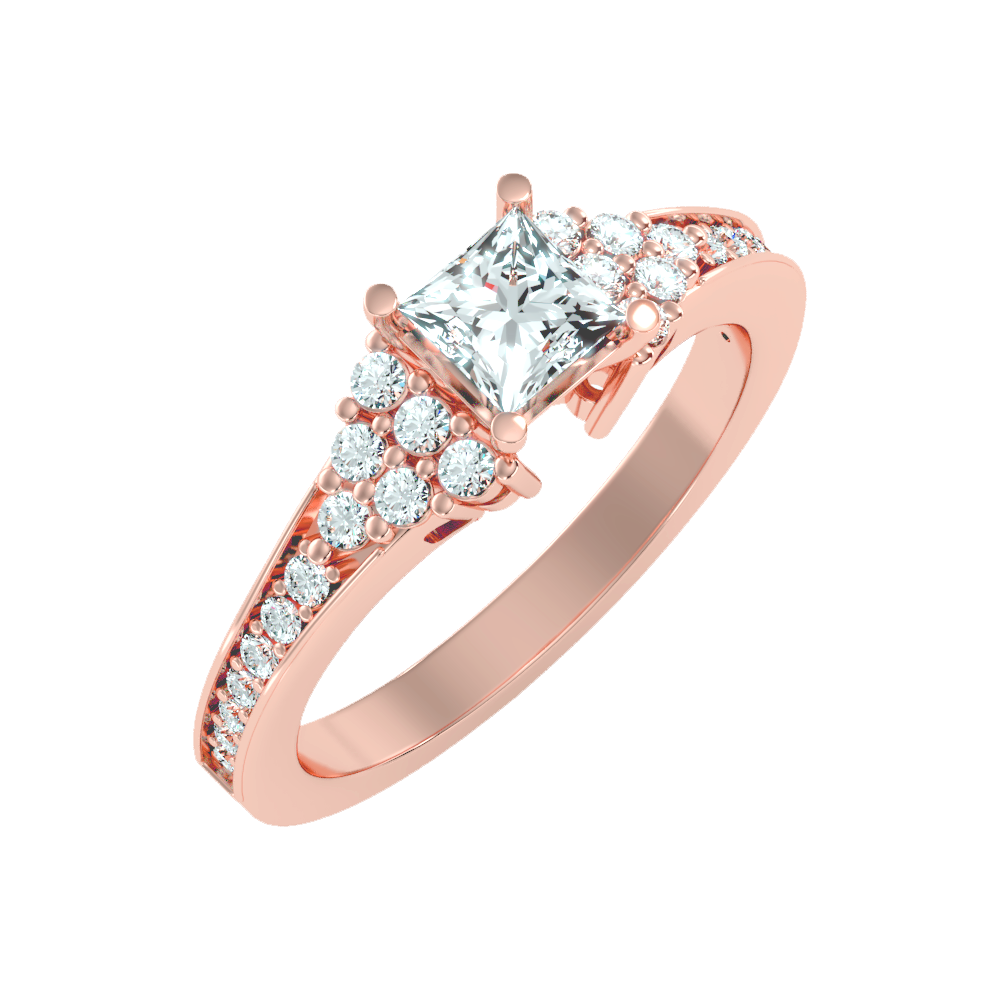 Precious Solitaire Ring-Color_Rose-Gold