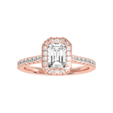 Extraordinary Diamond Halo Engagement Ring