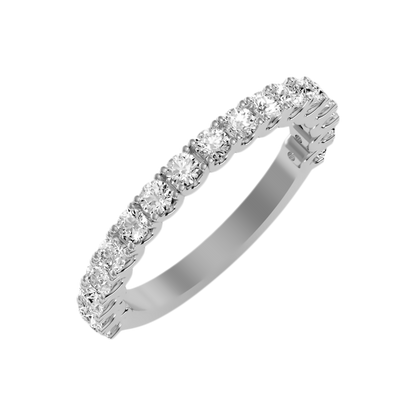 Idyllic Half Eternity Band-Color_White-Gold