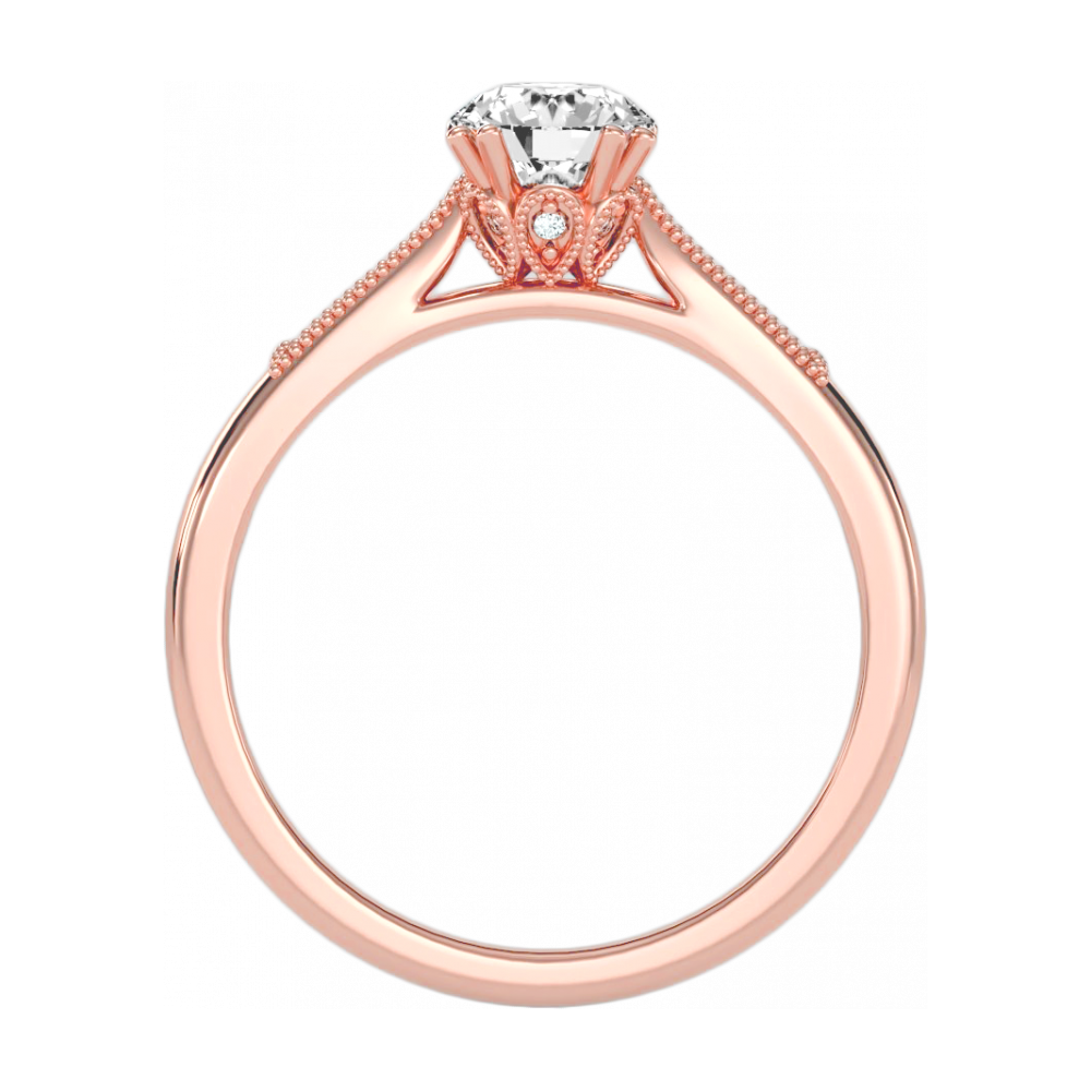 The Asombrosa Solitaire ring-Color_Rose-Gold