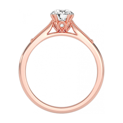 The Asombrosa Solitaire ring-Color_Rose-Gold