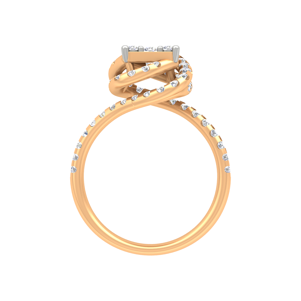 Twisting Squamous Cocktail Ring