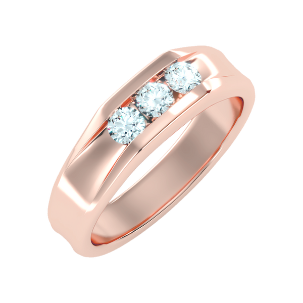 Angelic Men's Broad Band Ring-Color_Rose-Gold