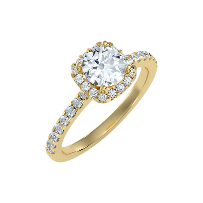 Sphine Halo Ring-Color_Yellow-Gold