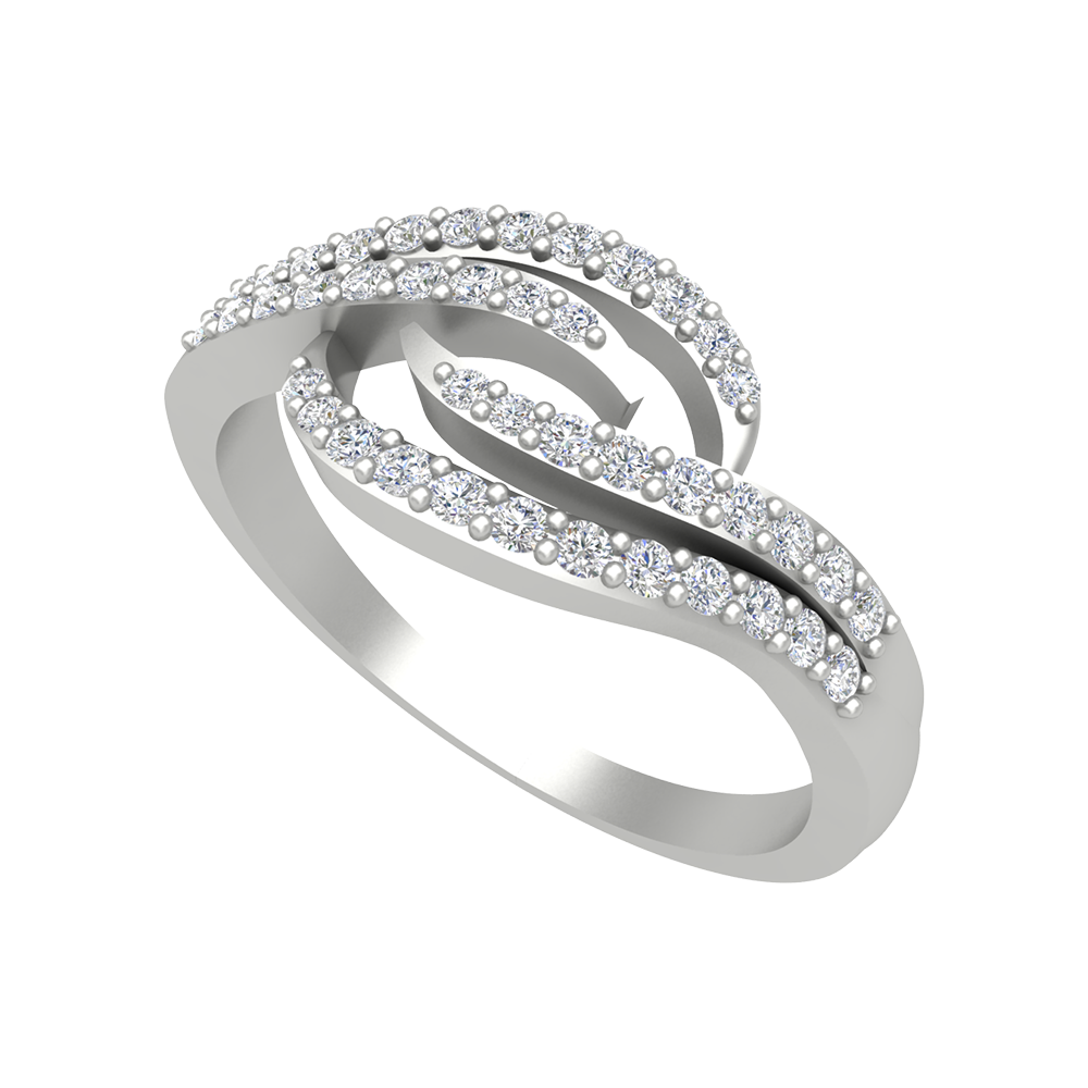 Delice Diamond Ring-Color_White-Gold