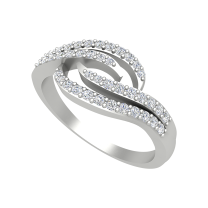 Delice Diamond Ring-Color_White-Gold