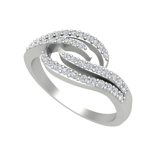 Delice Diamond Ring-Color_White-Gold