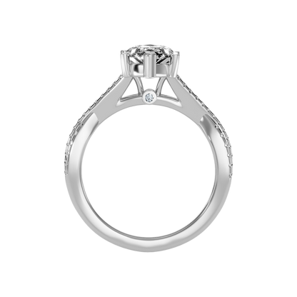 Dainty Marquise Shaped Solitaire Ring