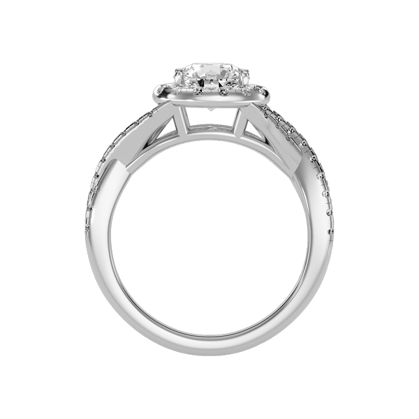 Stormi Classic Halo Diamond Engagement Ring