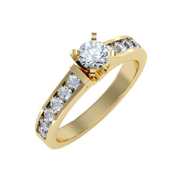 Aristocratic Solitaire Ring-Color_Yellow-Gold