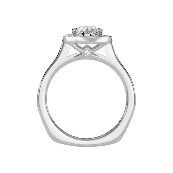 Vintage Classic Halo Diamond Engagement Ring