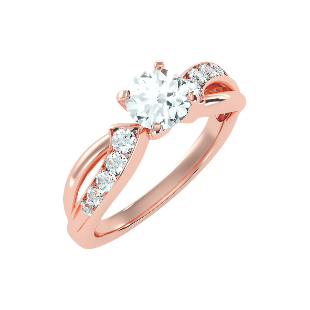 Gorgeous Solitaire Ring-Color_Rose-Gold