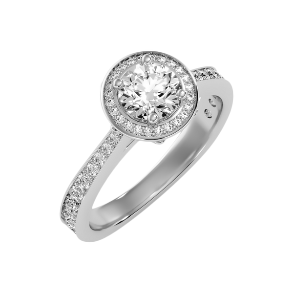 Gulony Classic Halo Diamond Engagement Ring
