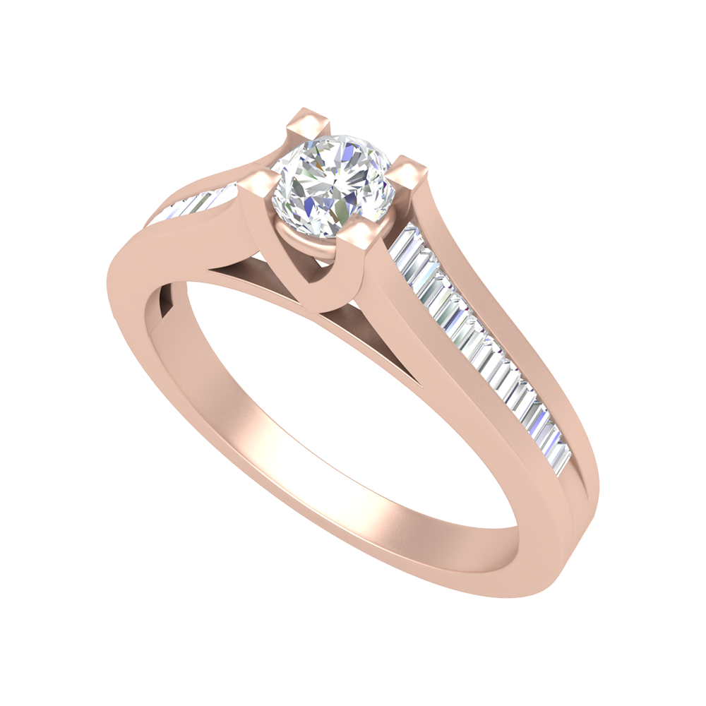 Annie Oval Solitaire Ring-Color_Rose-Gold