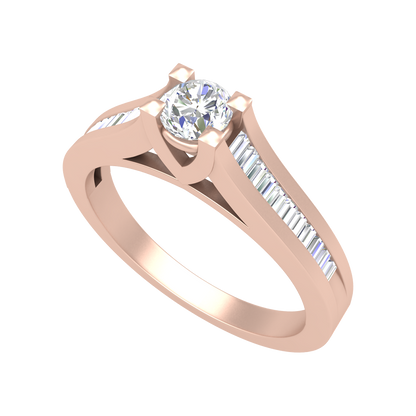 Annie Oval Solitaire Ring-Color_Rose-Gold