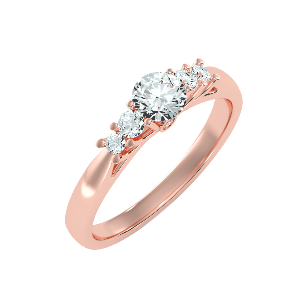 Subtle Statements Single Stone Ring-Color_Rose-Gold