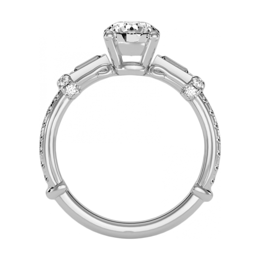 The Great Solitaire Ring-Color_White-Gold