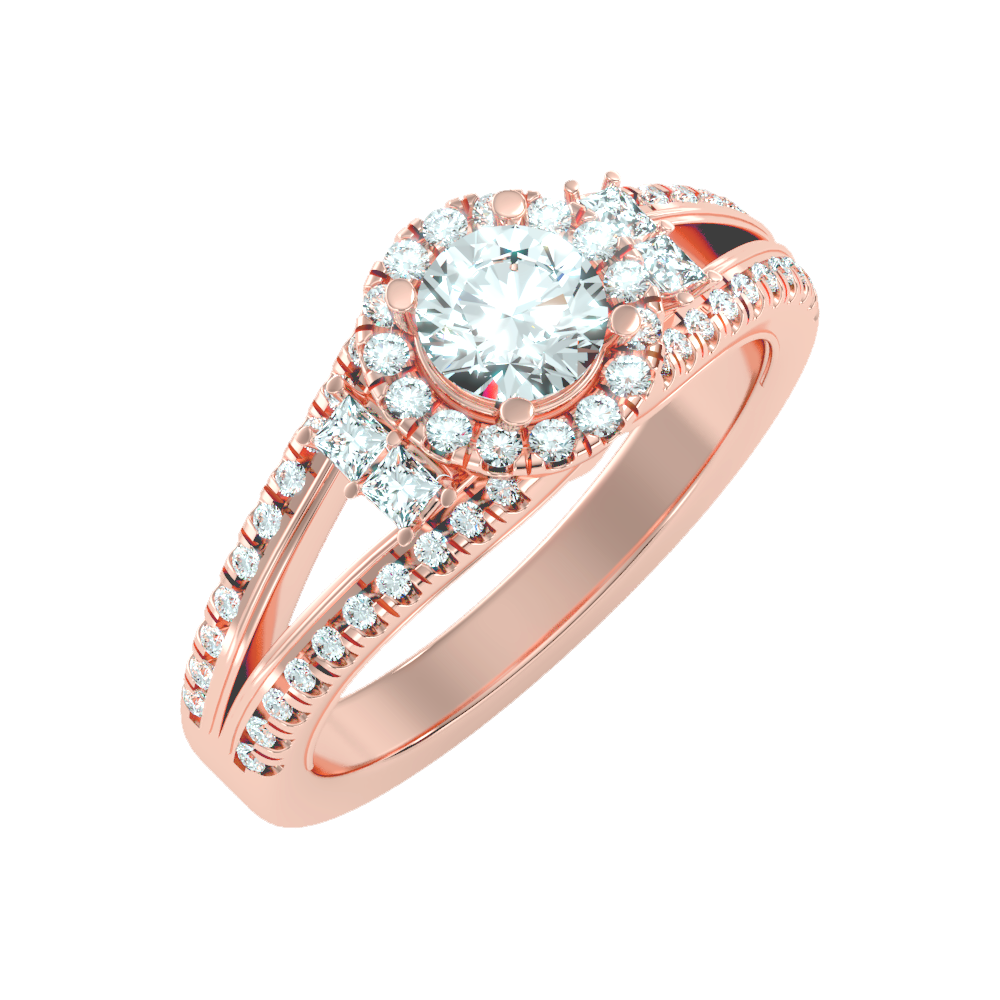 New Aged Halo Ring-Color_Rose-Gold