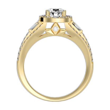 Lucrezia Diamond Halo Ring-Color_Yellow-Gold