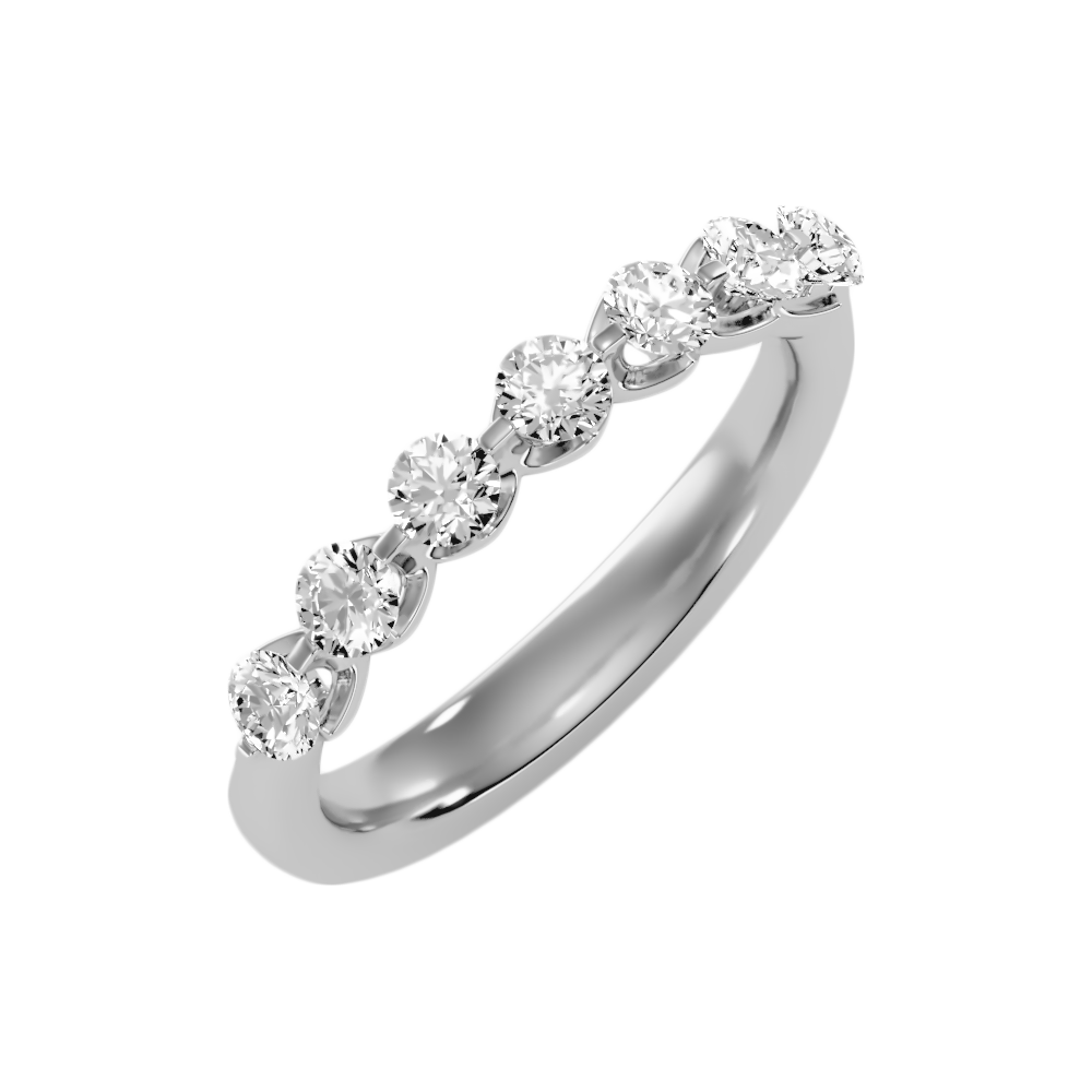 Aurora Seven Stone Ring-Color_White-Gold