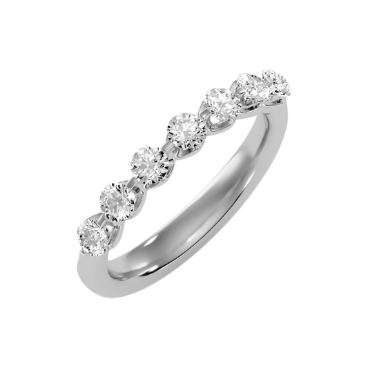 Aurora Seven Stone Ring-Color_White-Gold