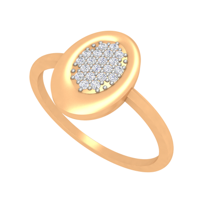 Oval Studded With Diamonds-Color_Yellow-Gold