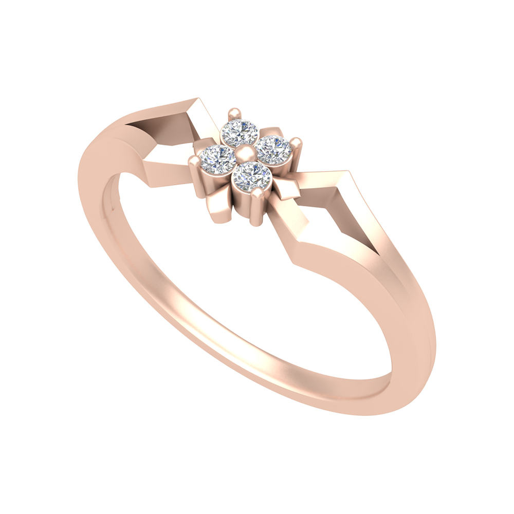 Floral Wedding Diamond Band