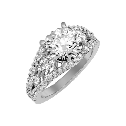 Delicate Solitaire Ring-Color_White-Gold