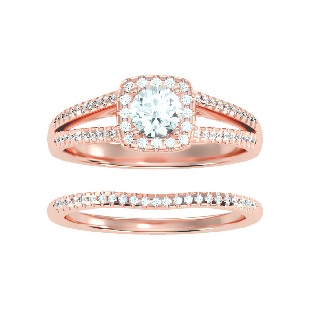 Lambent Bridal Ring Set-Color_Rose-Gold