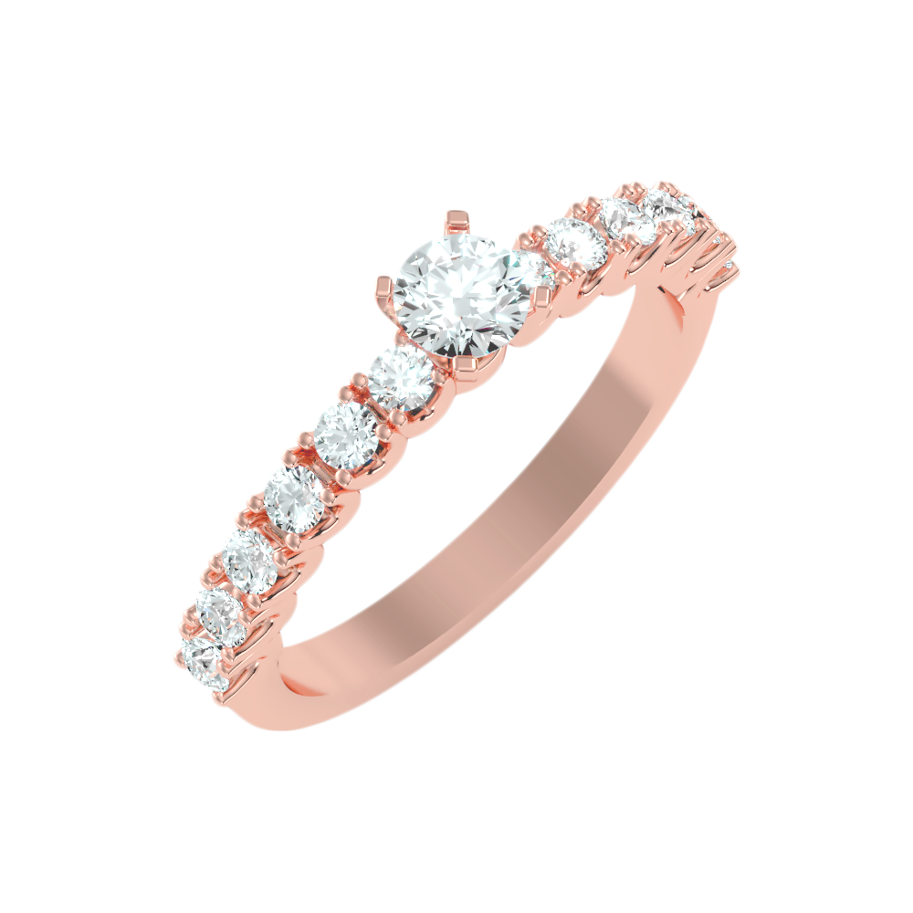 Effective Solitaire Ring-Color_Rose-Gold