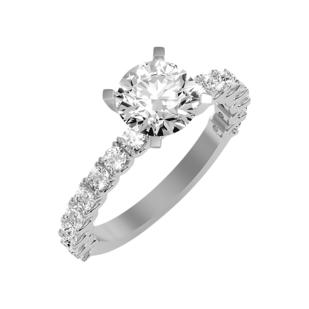 Elysian Solitaire Ring-Color_White-Gold