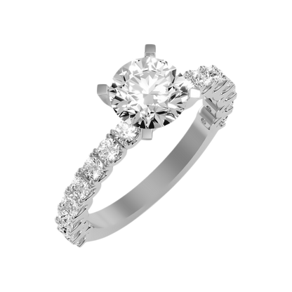 Elysian Solitaire Ring-Color_White-Gold