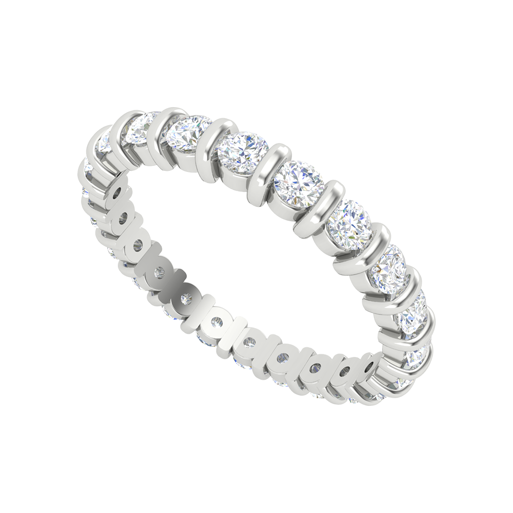 Babette Full Eternity Ring-Color_White-Gold