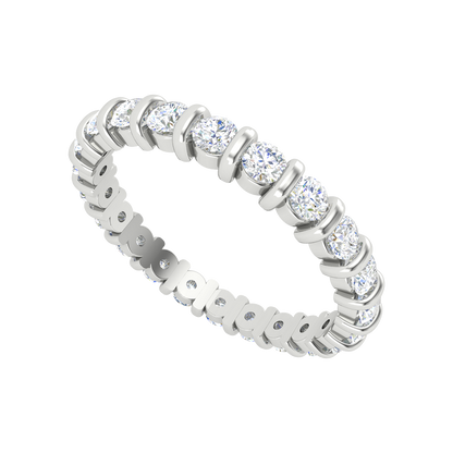 Babette Full Eternity Ring-Color_White-Gold