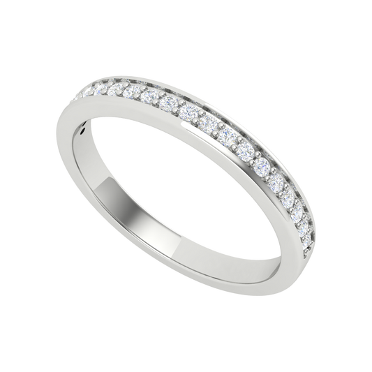 Adele Eternity Diamond Ring-Color_White-Gold