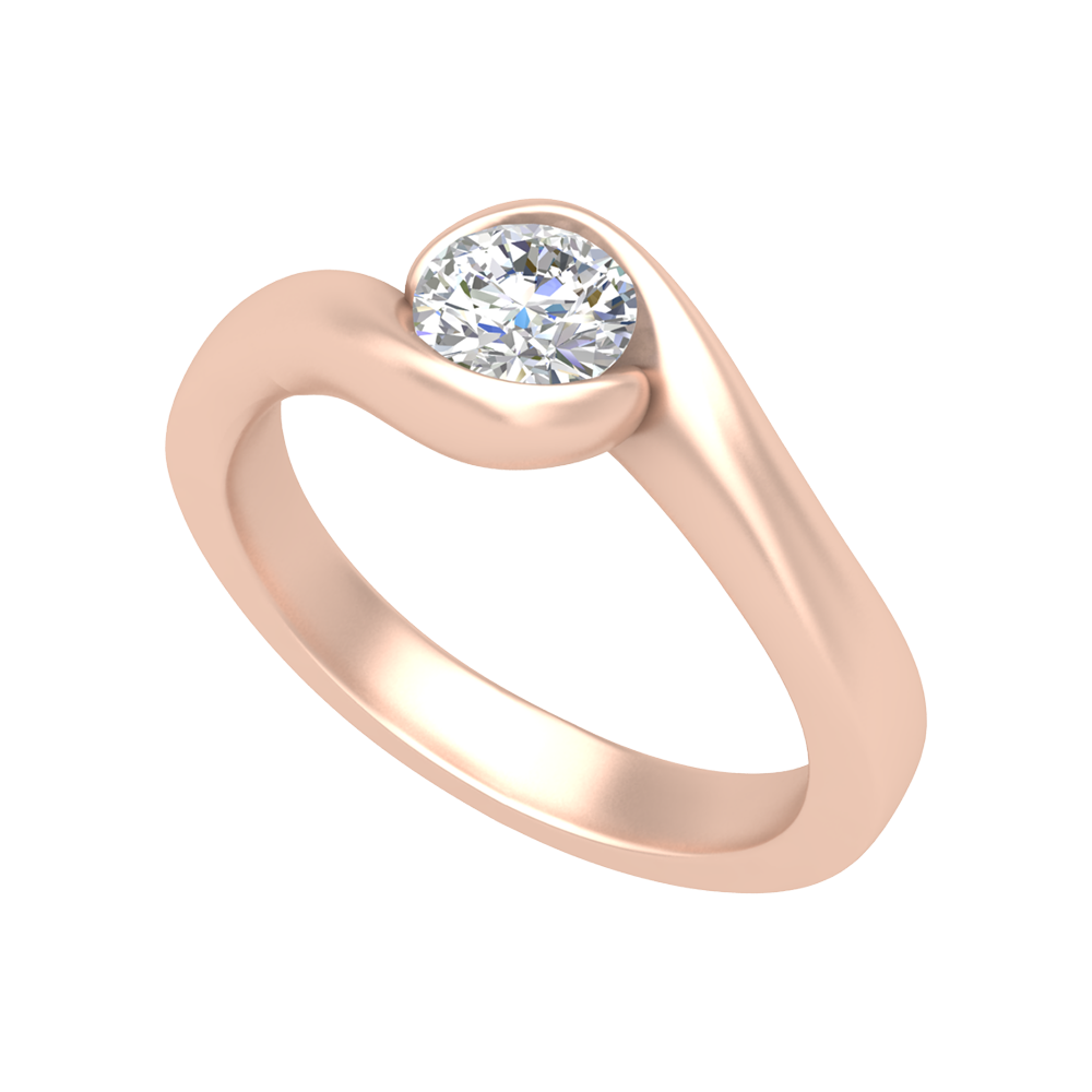 Mesmerizing Solitaire Ring-Color_Rose-Gold